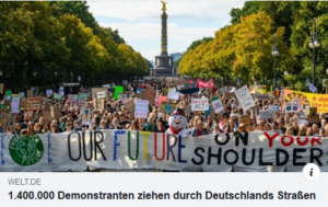 Viel für wenig Klimademonstration 2019 in Deutschland